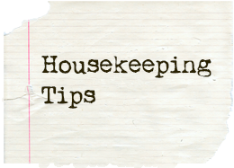 Housekeeping Paper